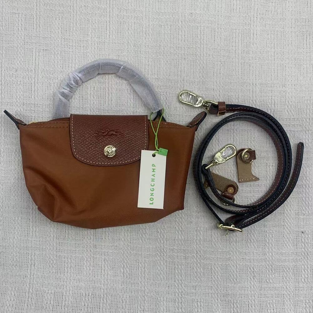 Longchamp Mini Brown Crossbody - Le Pliage Pouch